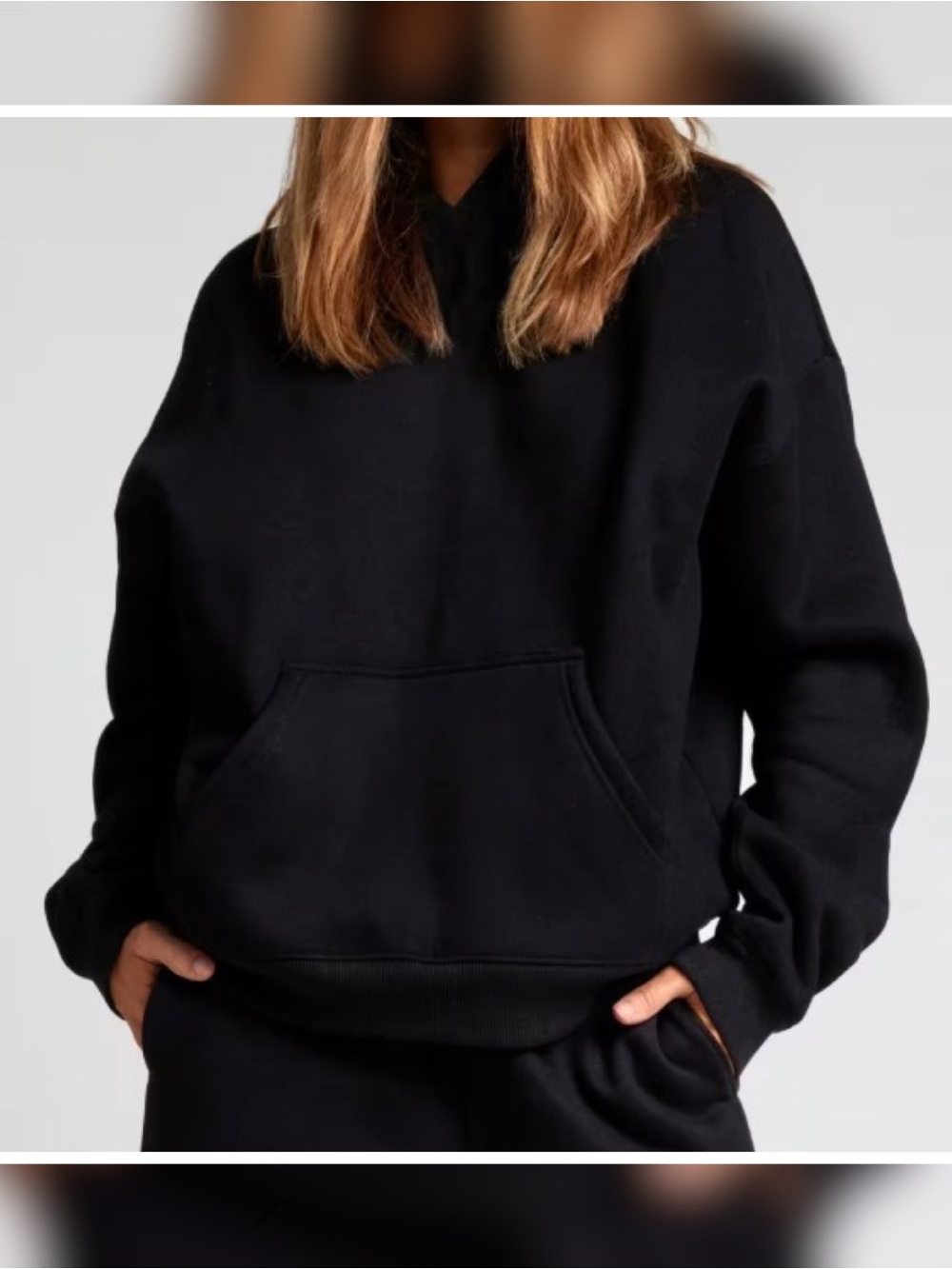 Comfrt Hoodie Sweatshirt: Basic Crop Oversized (new without tags)